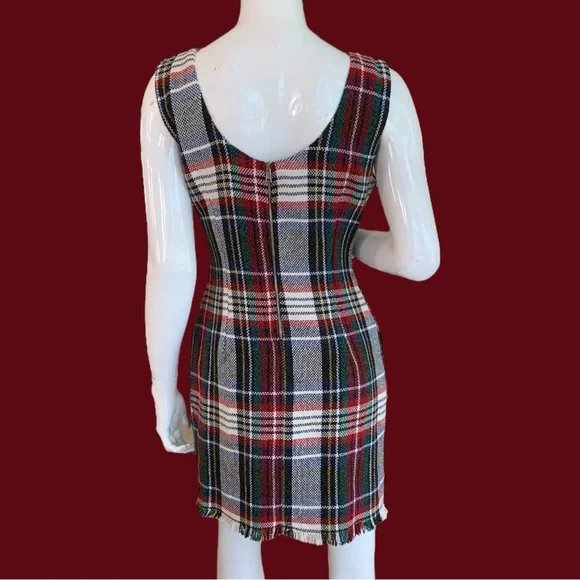 ZARA TRF COLLECTION SLEEVELESS PLAID DRESS. WOMEN’S SIZE LARGE NEW WITH TAG - Picture 2 of 9